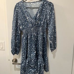 Flowy blue dress